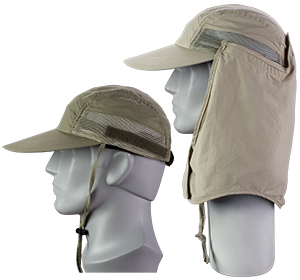 River's Edge Supplex® Cap with Detachable Neck Flap - Sun Protection